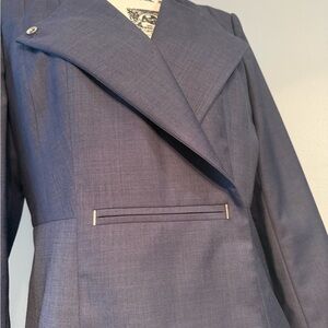 Hugo Boss Women’s Jasoni Coat Blazer Jacket Blue Medium Long Sleeve